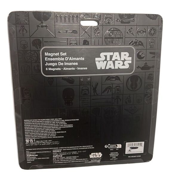 Disney Star Wars Character Six Magnets Set New in Packaging - Picture 2 of 6